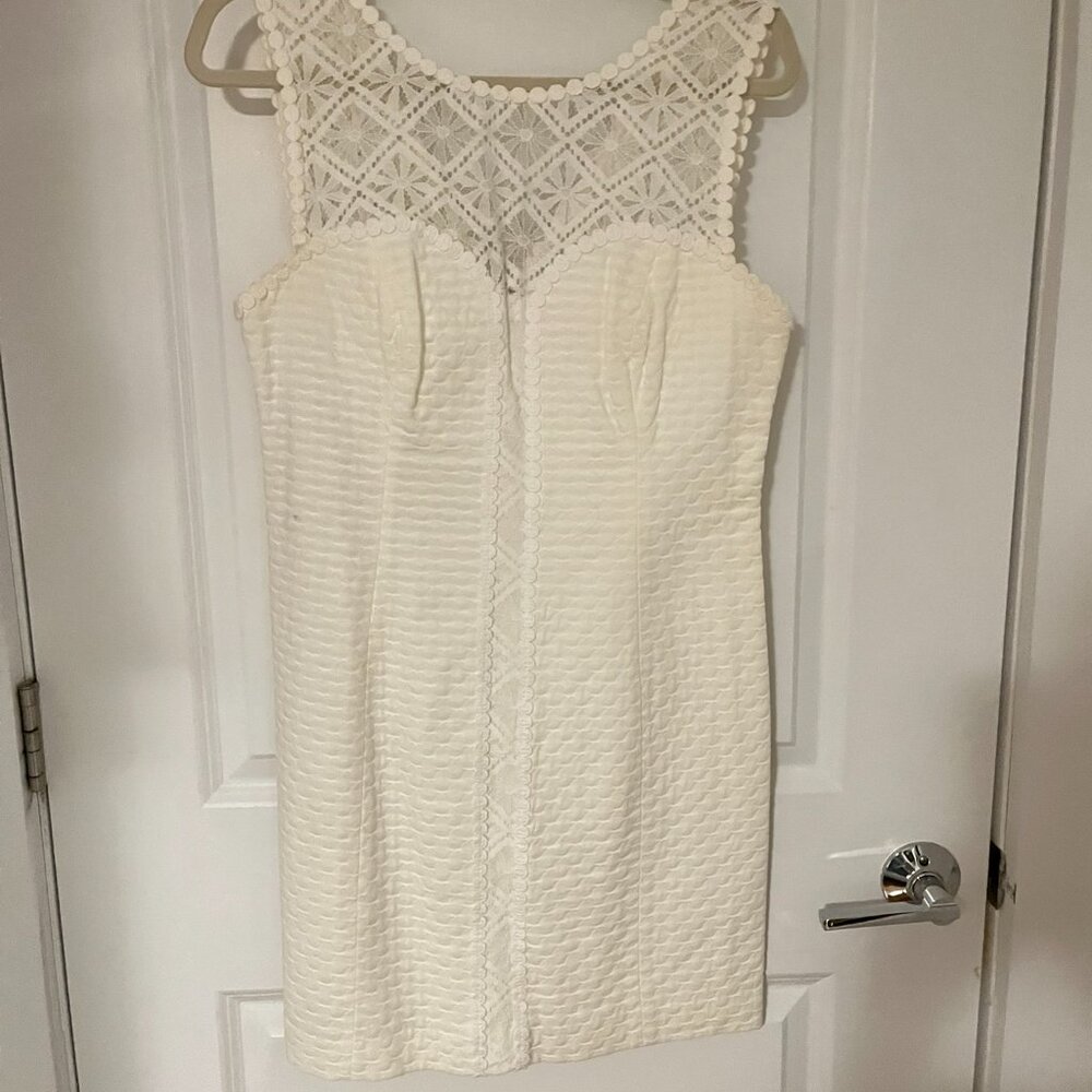Lilly Pulitzer White Lace Shift Dress